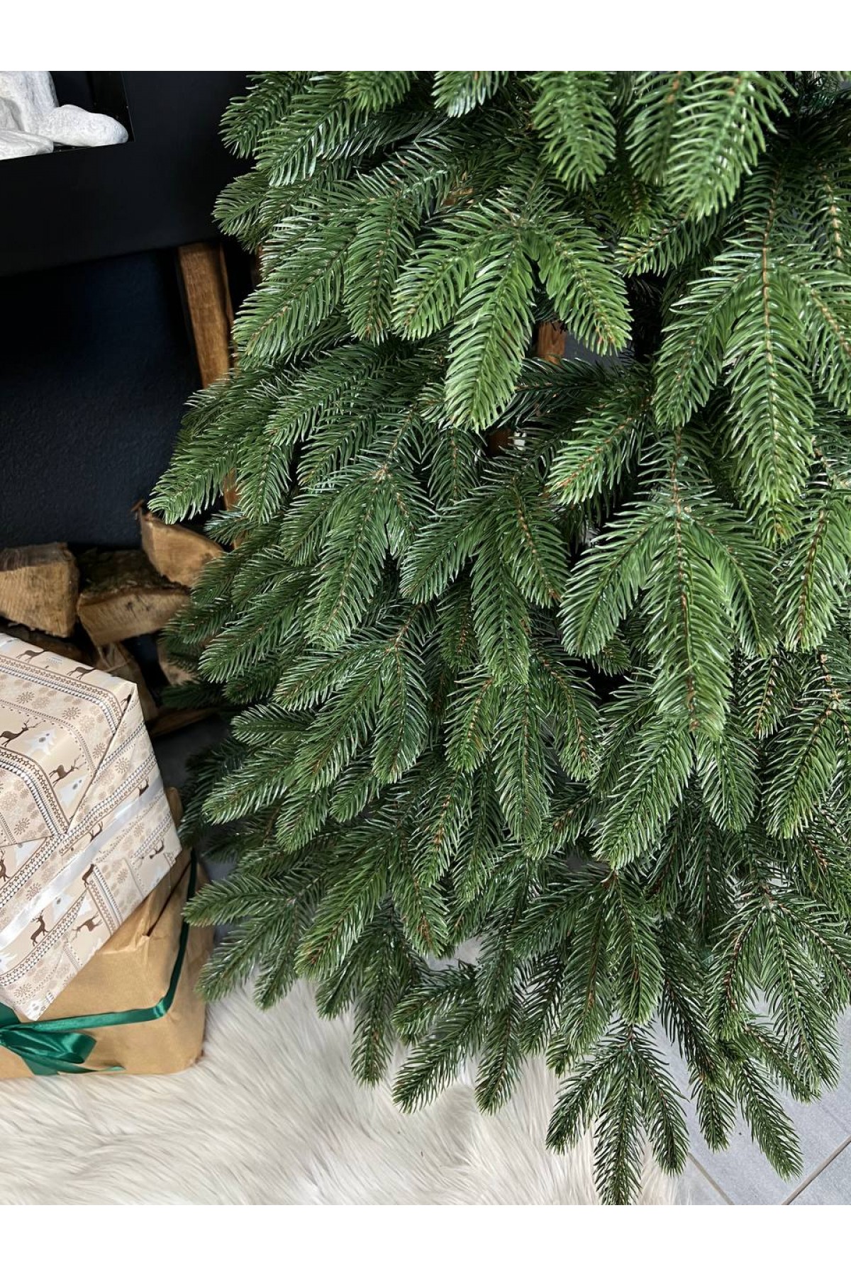 Литая елка Премиум 1.8м. Зеленая | Новогодняя литая ель