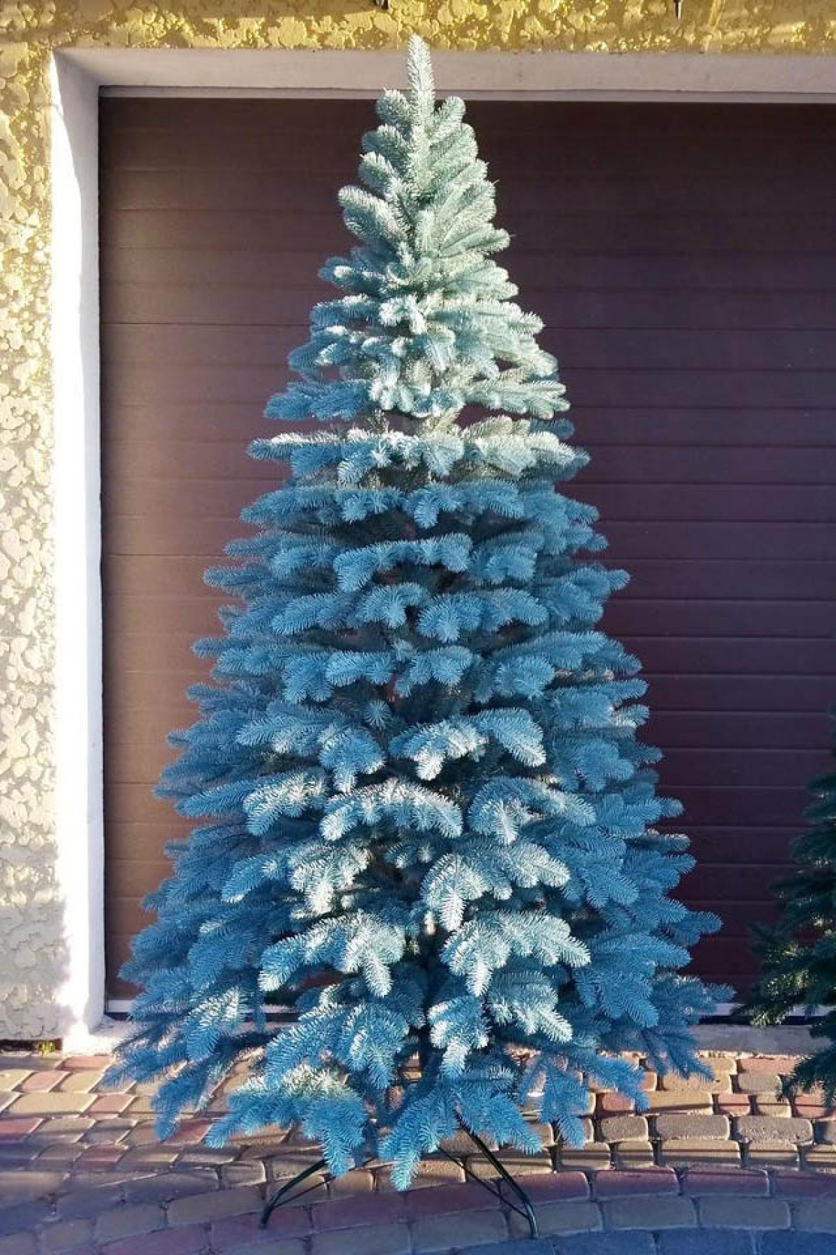 Литая искусственная голубая елка Vip Tree 180 см | Искусственная литая ель